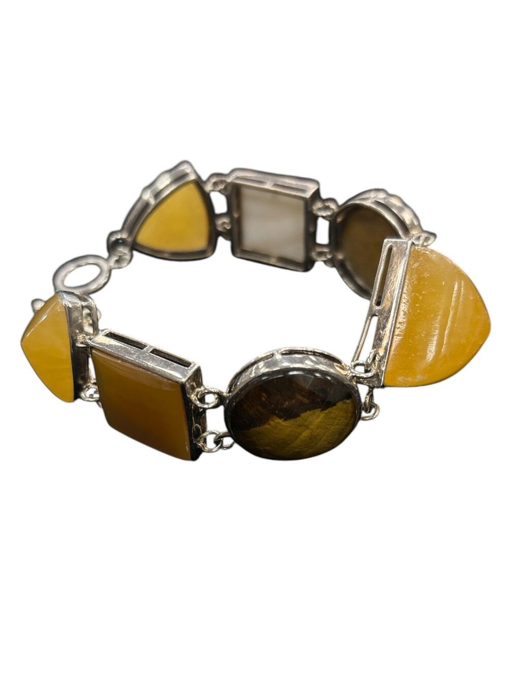 925 Sterling Silver Multi Stone Bracelet